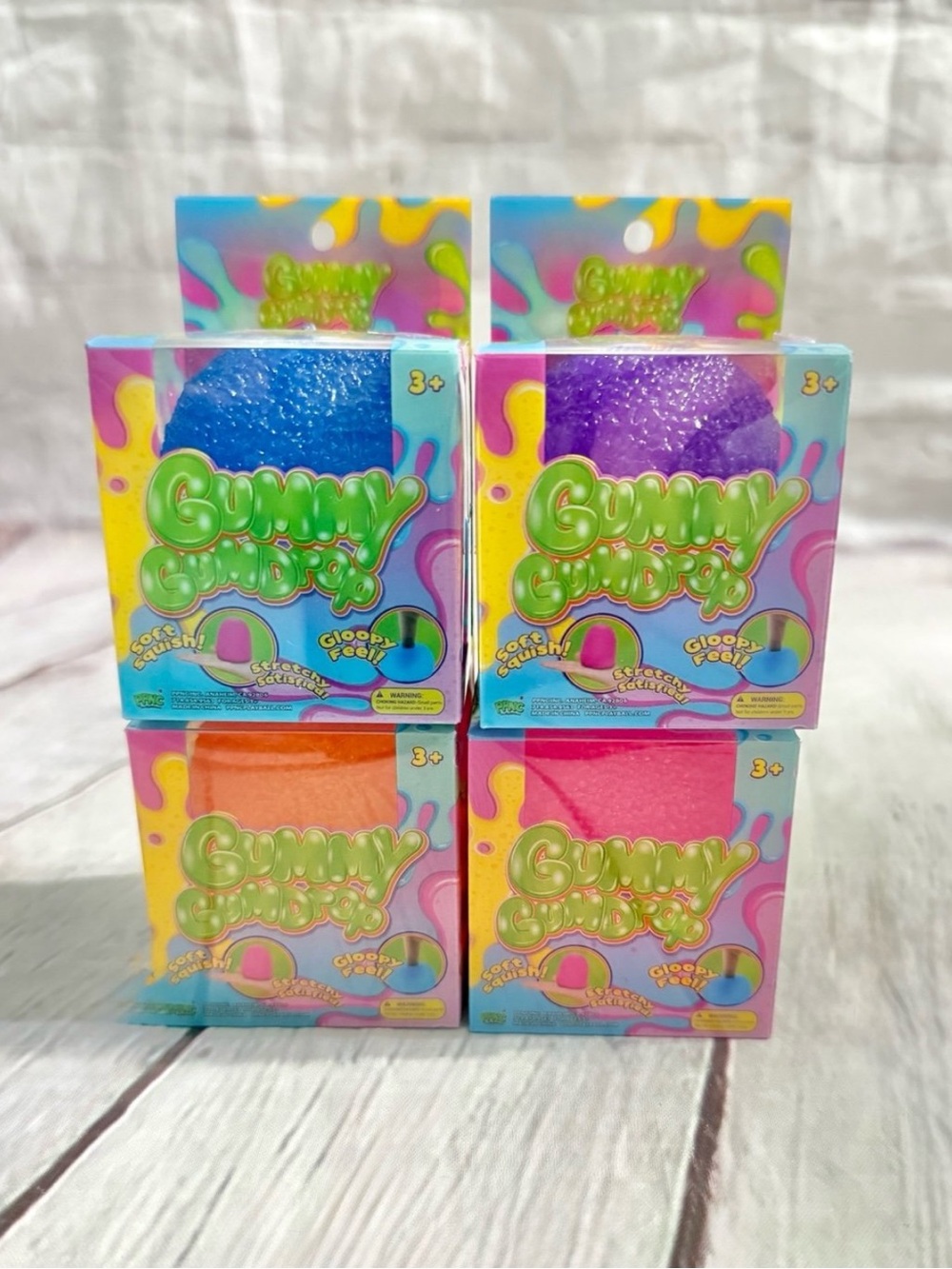 Set of 4 five below gummy gumdrop